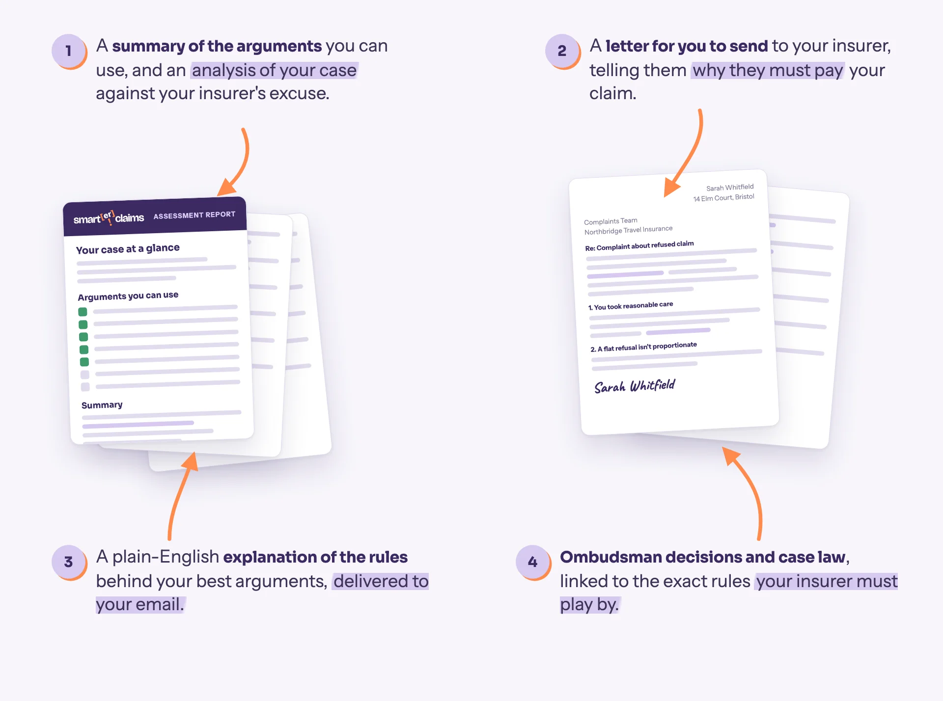 What is in your pack: a summary and analysis of your case, a letter to send, a plain-English explanation of the rules, and linked Ombudsman decisions and case law